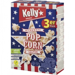   16 Pkg. Kelly Mikro Popcorn 3x90g, Salz 