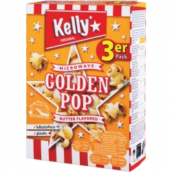   16 Pkg. Kelly Mikro Popcorn 3x90g, Butter 