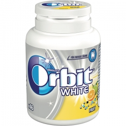   12 Pkg. Orbit White Bottle 46 Dragees, Fruit 
