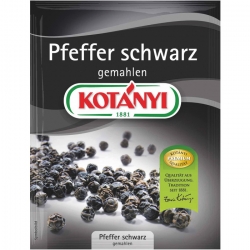   25 Pkg. Kotanyi Brief schwarz, Pfeffer gem. 