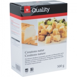   4 Pkg. Quality Croutons 500g, Natur 
