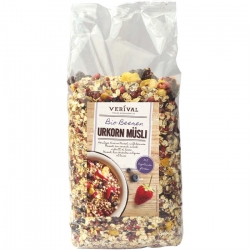   4 Pkg. Verival Bio Urkorn Msli 1,3kg, Beeren 