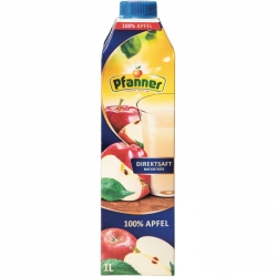   8 Pkg. Pfanner Apfel naturtr. Direkts. SIG 1l 