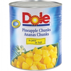   6 Stk. Dole Ananas Chunks 3/1 