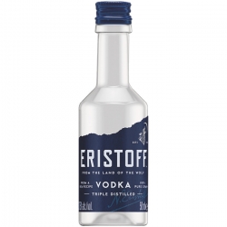   10 Fl. Eristoff Vodka Mini Classic PET 0,05l 