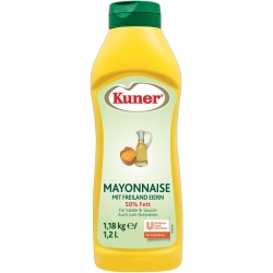   9 Stk. Kuner Mayonnaise 50% Fett 1,2l 