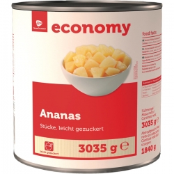   6 Stk. Economy Ananas Stücke 3/1 