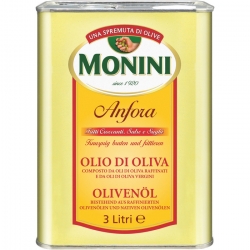   4 Stk. Monini Olivenöl Anfora grün 3l 
