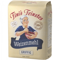   10 Pkg. Fini's Weizenmehl T480 1kg, griffig 