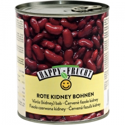   12 Stk. Happy Frucht rote Kidney Bohnen 850ml 