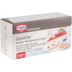   25 Pkg. Oetker Rinder Blattgelatine halal 1kg 