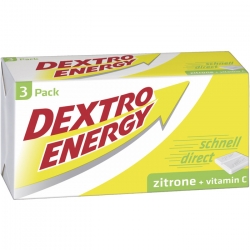   20 Pkg. Dextro Energy 3er, Zitrone 