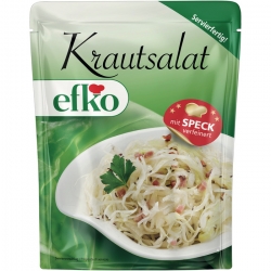   10 Stk. efko Standbeutel 400g, Krautsalat Speck 