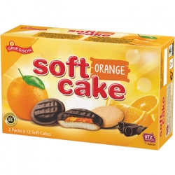   12 Pkg. Griesson Soft Cake 300g, Orange 