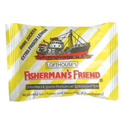   24 Pkg. Fishermans Friend ZF 25g, Lemon 
