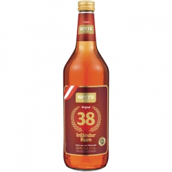   6 Fl. Spitz Inlnder Rum 38% 1l 