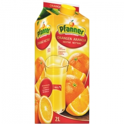   6 Pkg. Pfanner Orangen Nektar Tetra 2l 