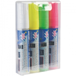   12 Pkg. Kreidemarker 2-15mm versch. Farben 4er 