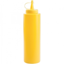   Quetschflasche 0,35 lt. gelb fr Senf 