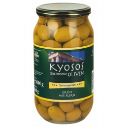   6 Stk. Kyosos Oliven grün m. Kern 111/120 1kg 