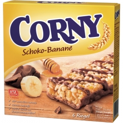   10 Pkg. Corny Riegel 6x25g, Schoko Banane 