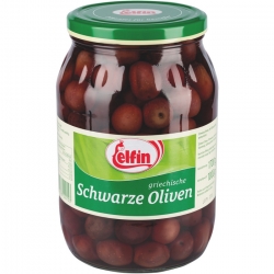   6 Stk. Elfin Oliven m. Kern schwarz 1,7l 